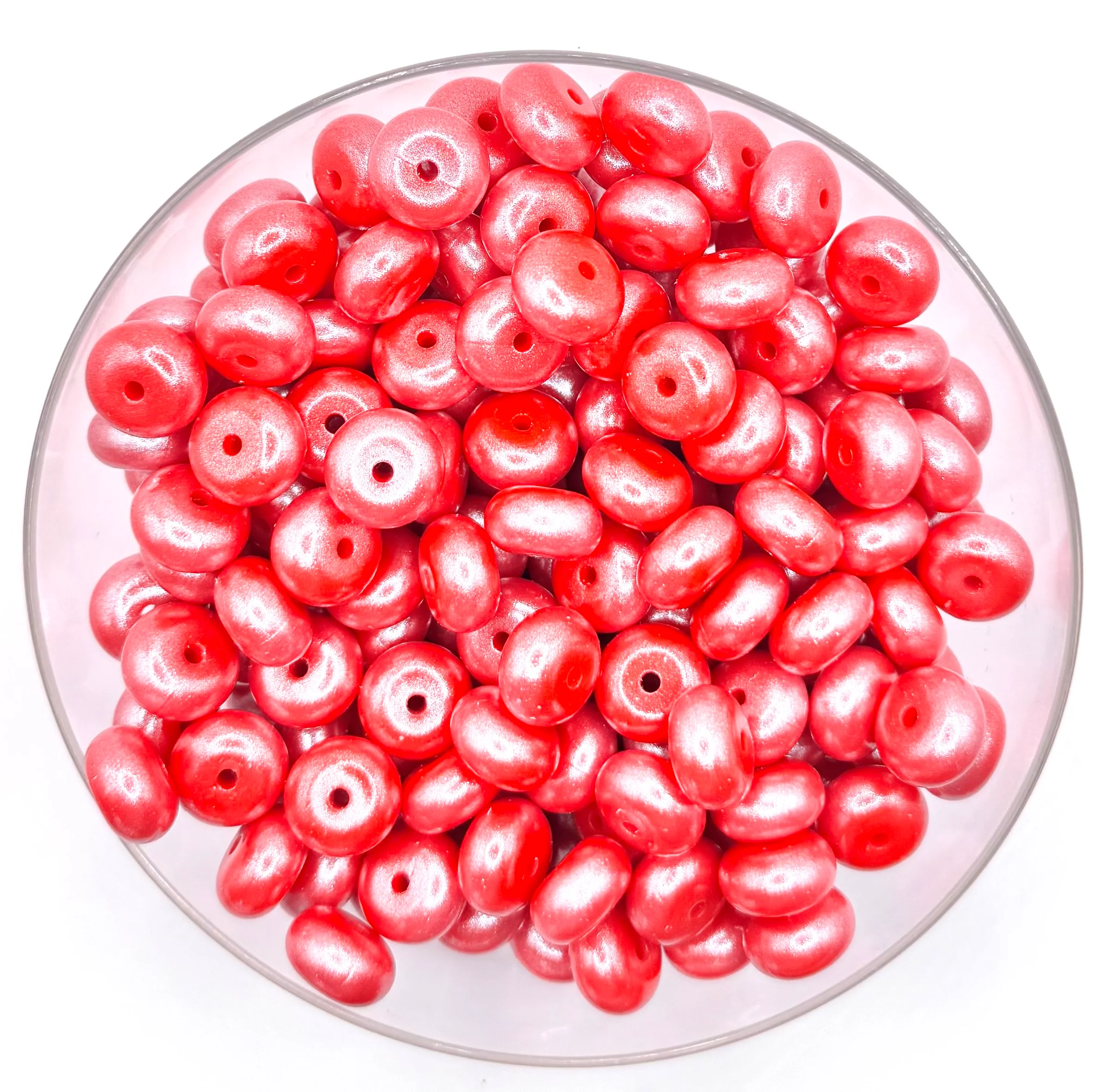 14mm opal silicone abacus beads - Image 11