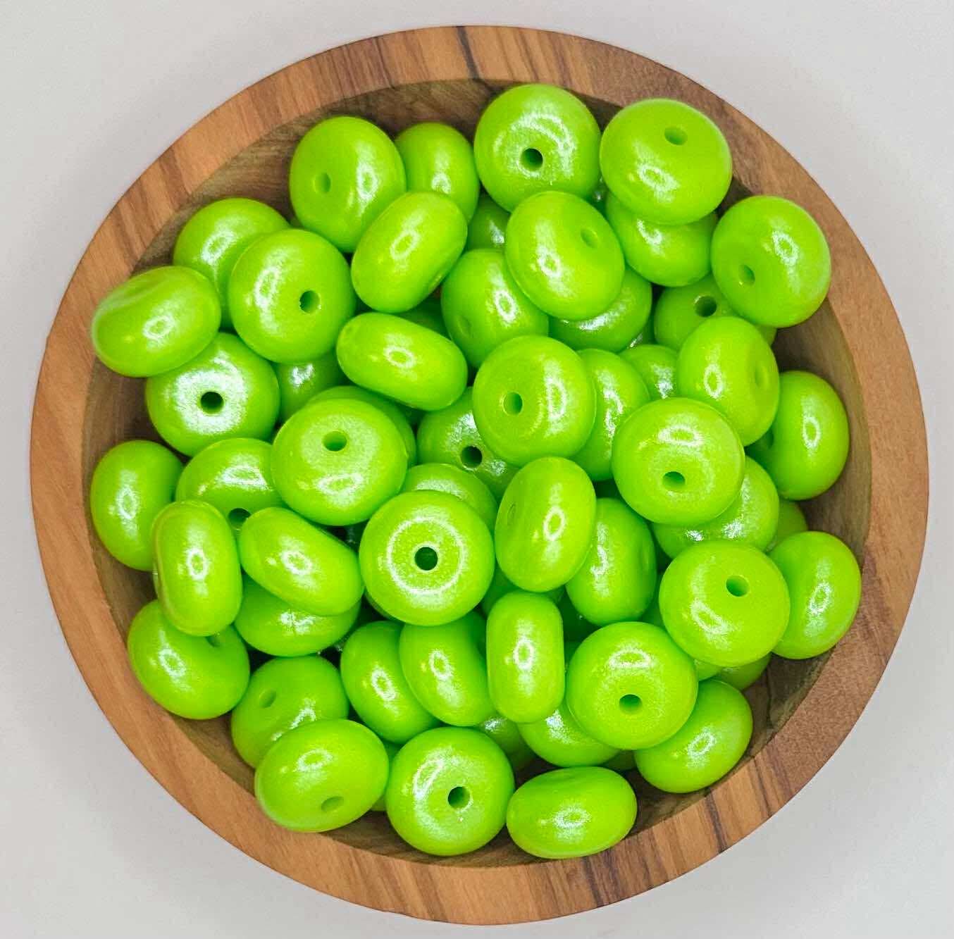 14mm opal silicone abacus beads - Image 6