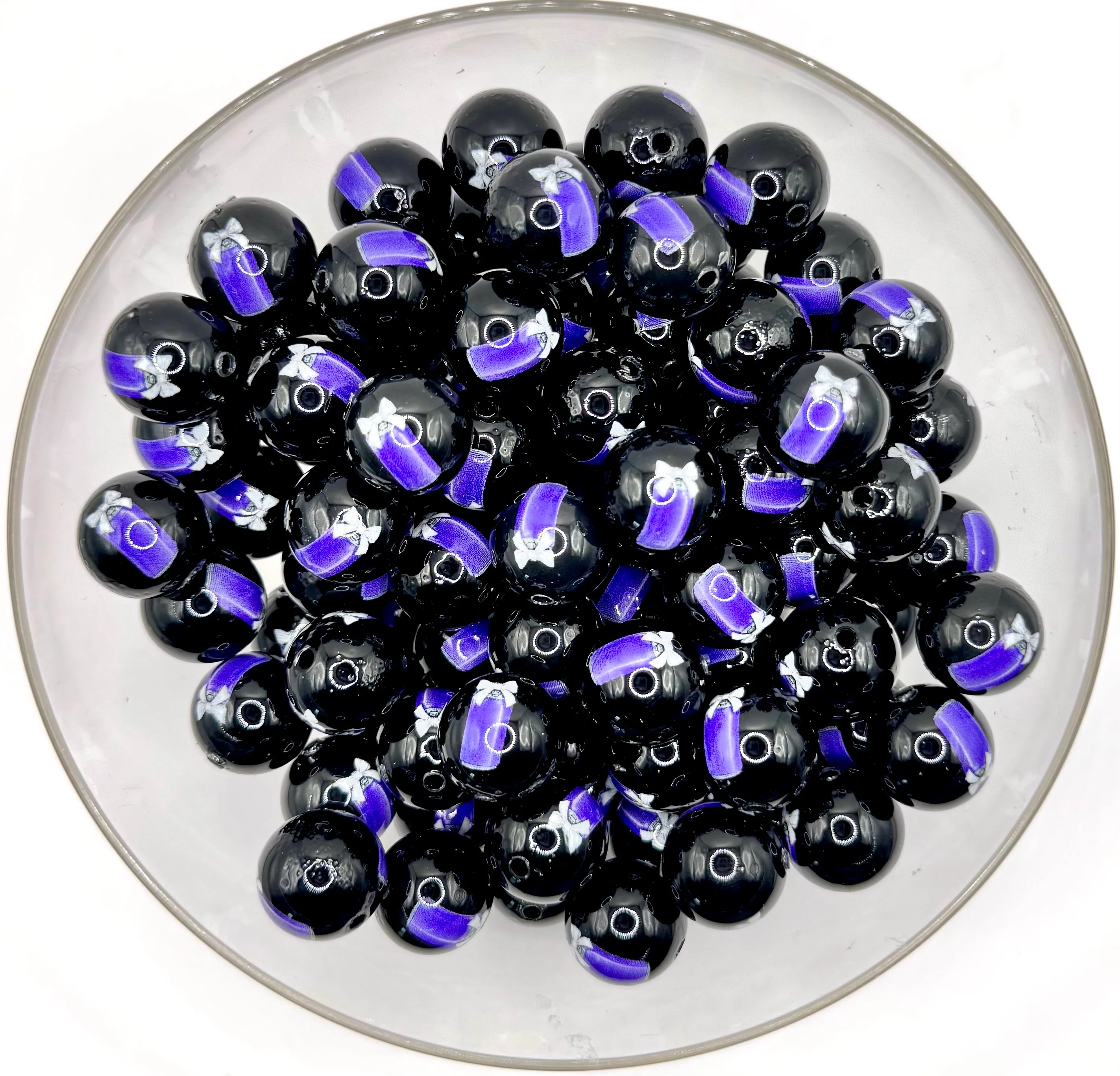 15mm opal soda can print (HBK exclusive) silicone bead - Image 3