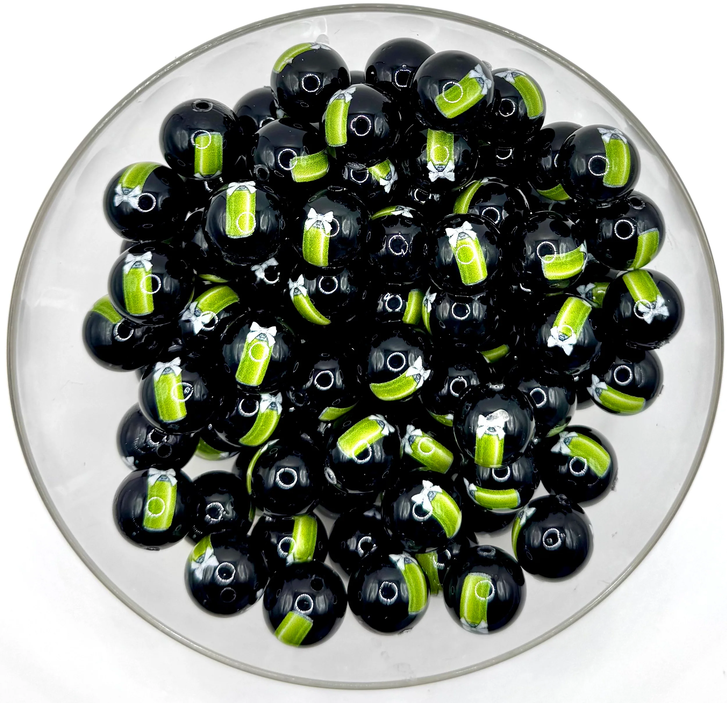 15mm opal soda can print (HBK exclusive) silicone bead - Image 5
