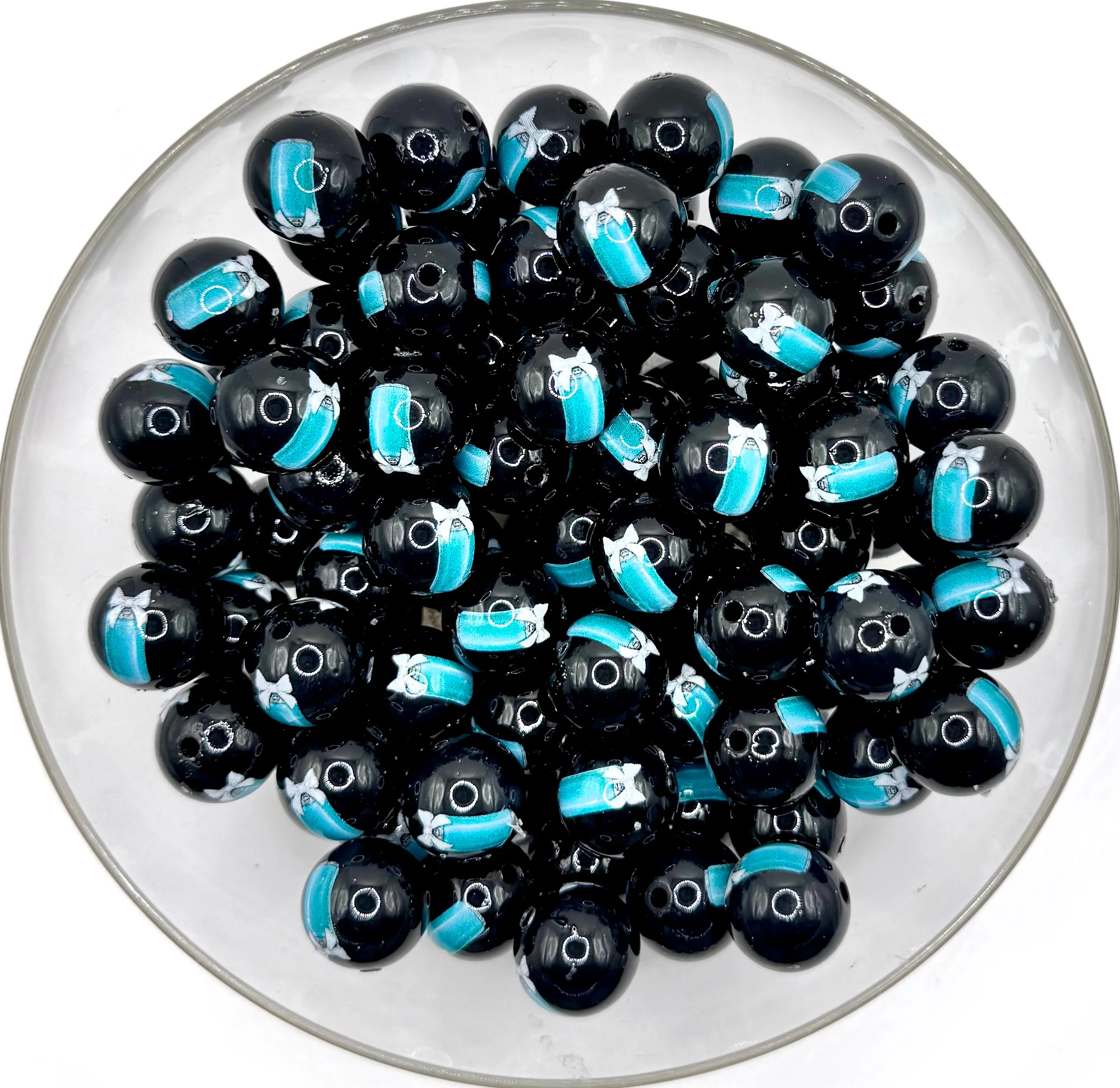 15mm opal soda can print (HBK exclusive) silicone bead - Image 6