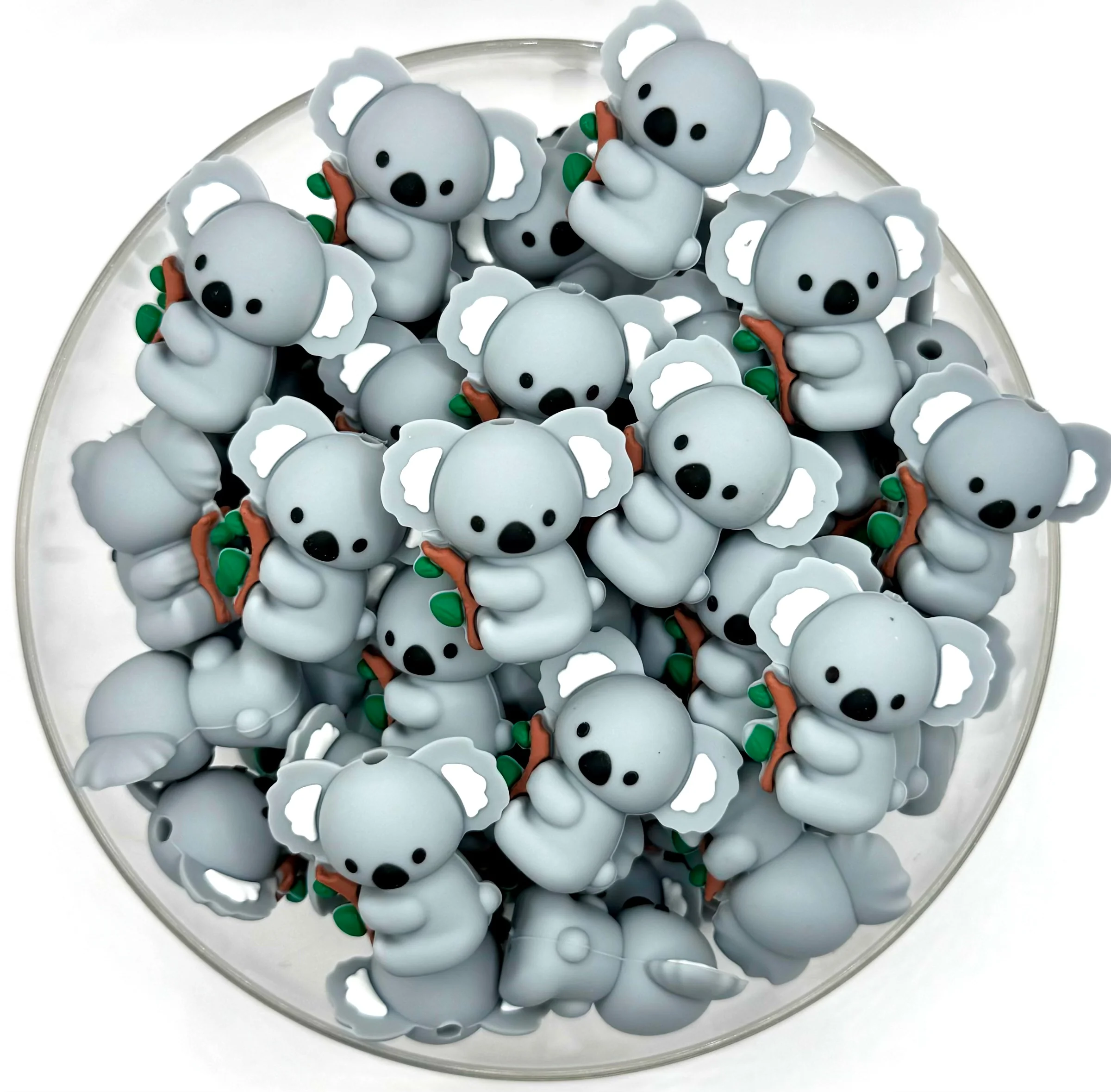 3D Bill the koala bear silicone focal bead
