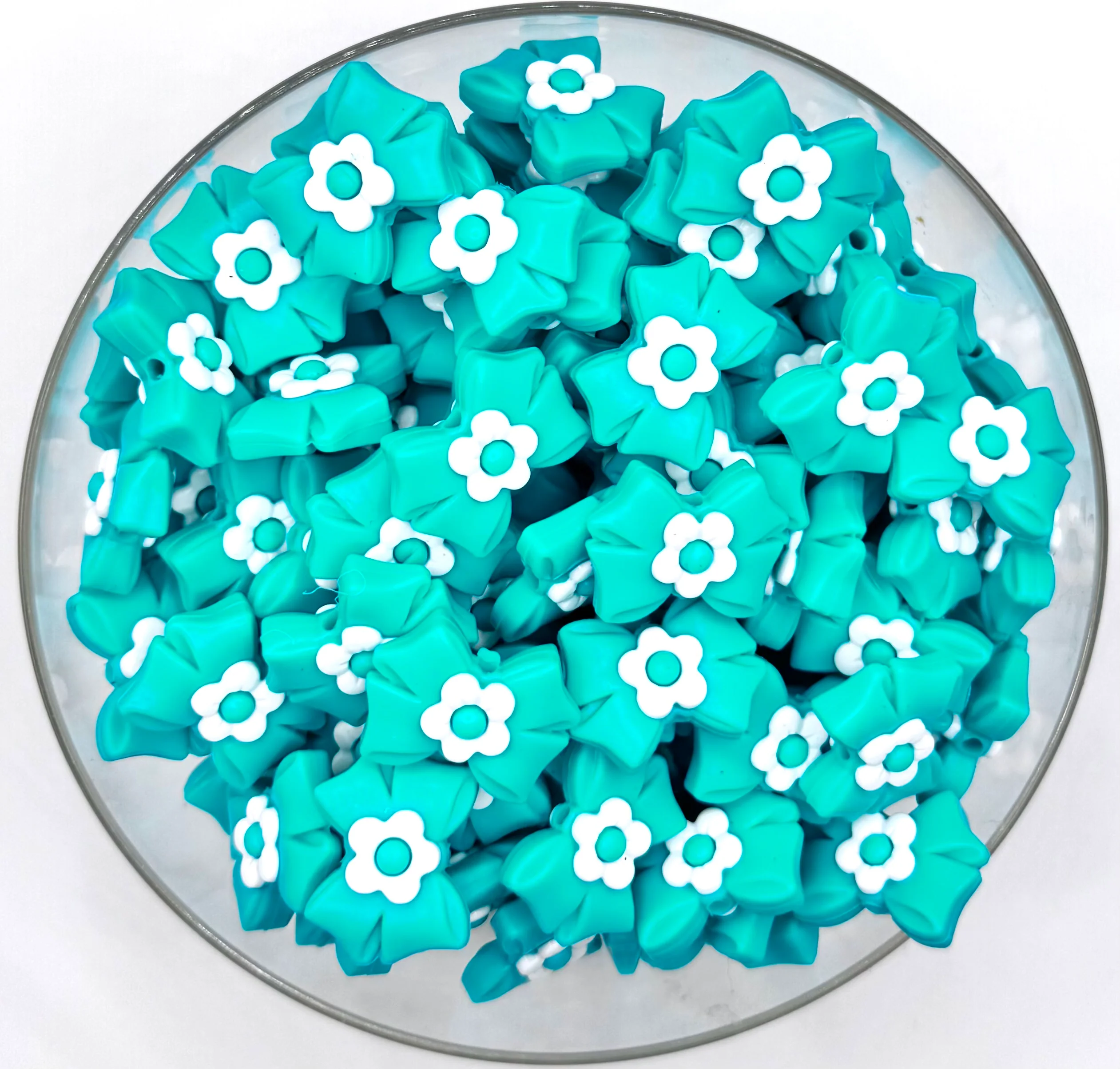3D mini daisy bow (HBK exclusive) silicone focal bead - Image 5