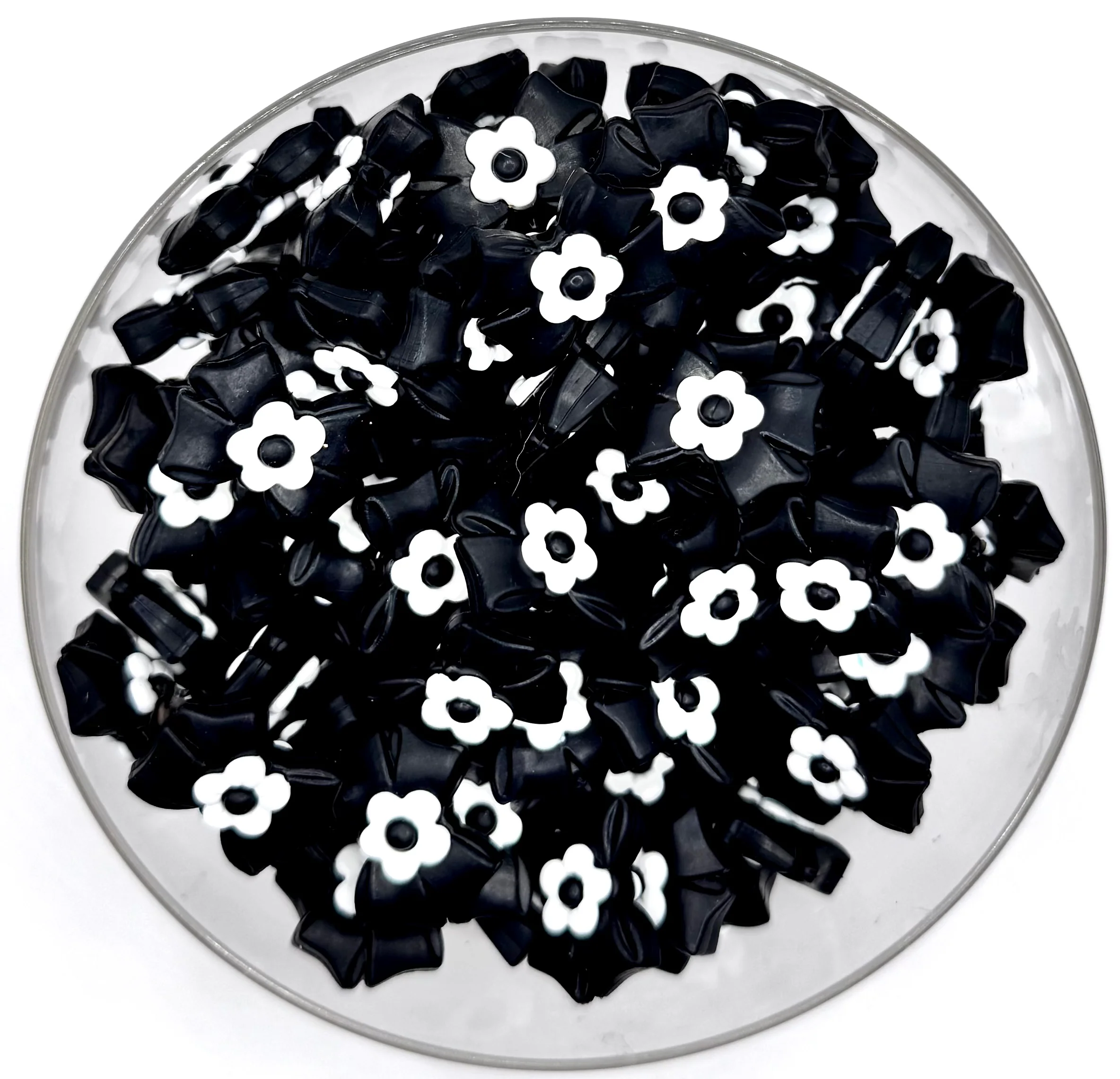 3D mini daisy bow (HBK exclusive) silicone focal bead - Image 6