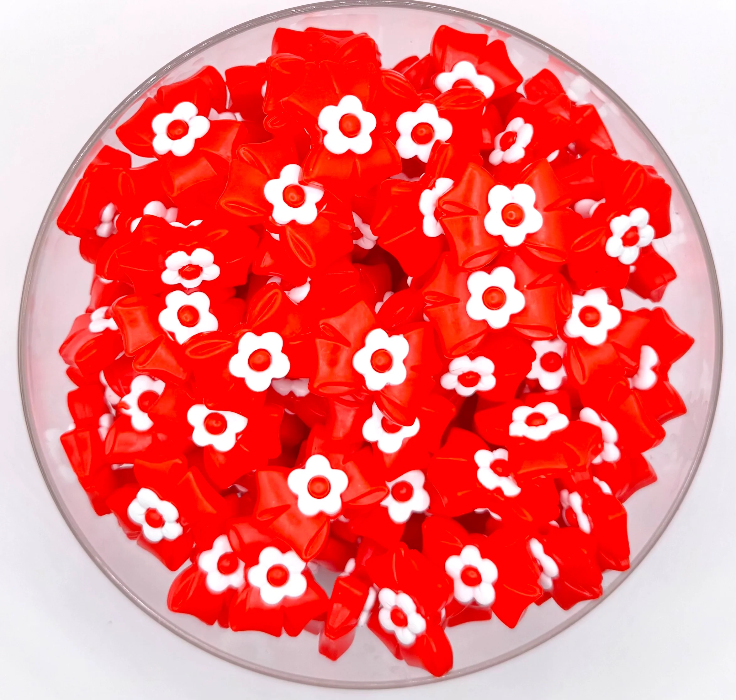 3D mini daisy bow (HBK exclusive) silicone focal bead - Image 7