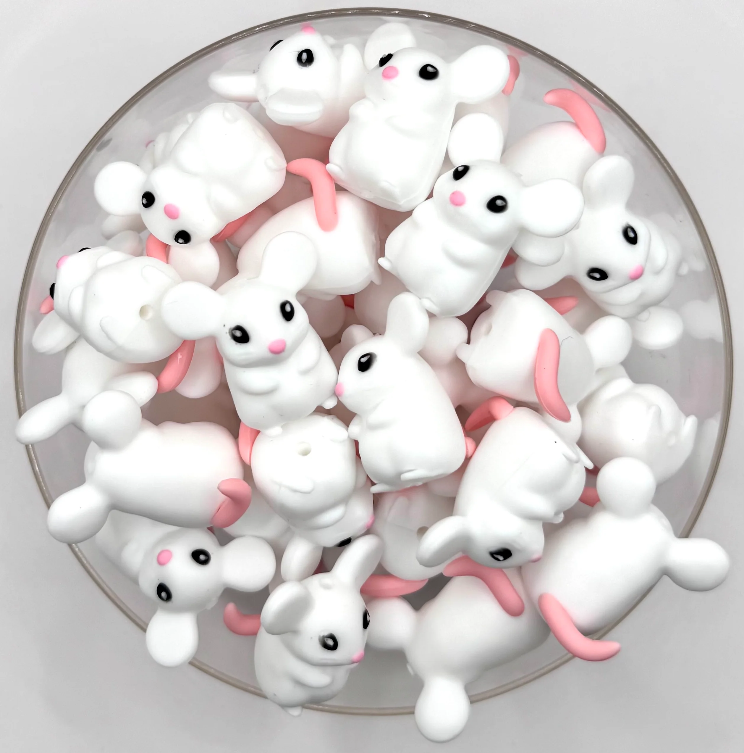 3D mouse (exclusive) silicone focal bead