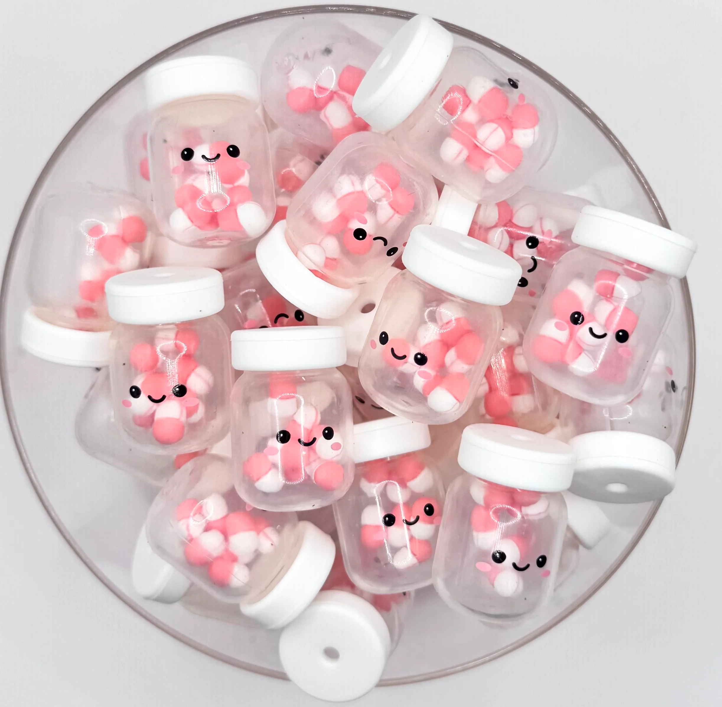 3D RX cutie pill bottle jar (HBK exclusive & collab) silicone focal bead