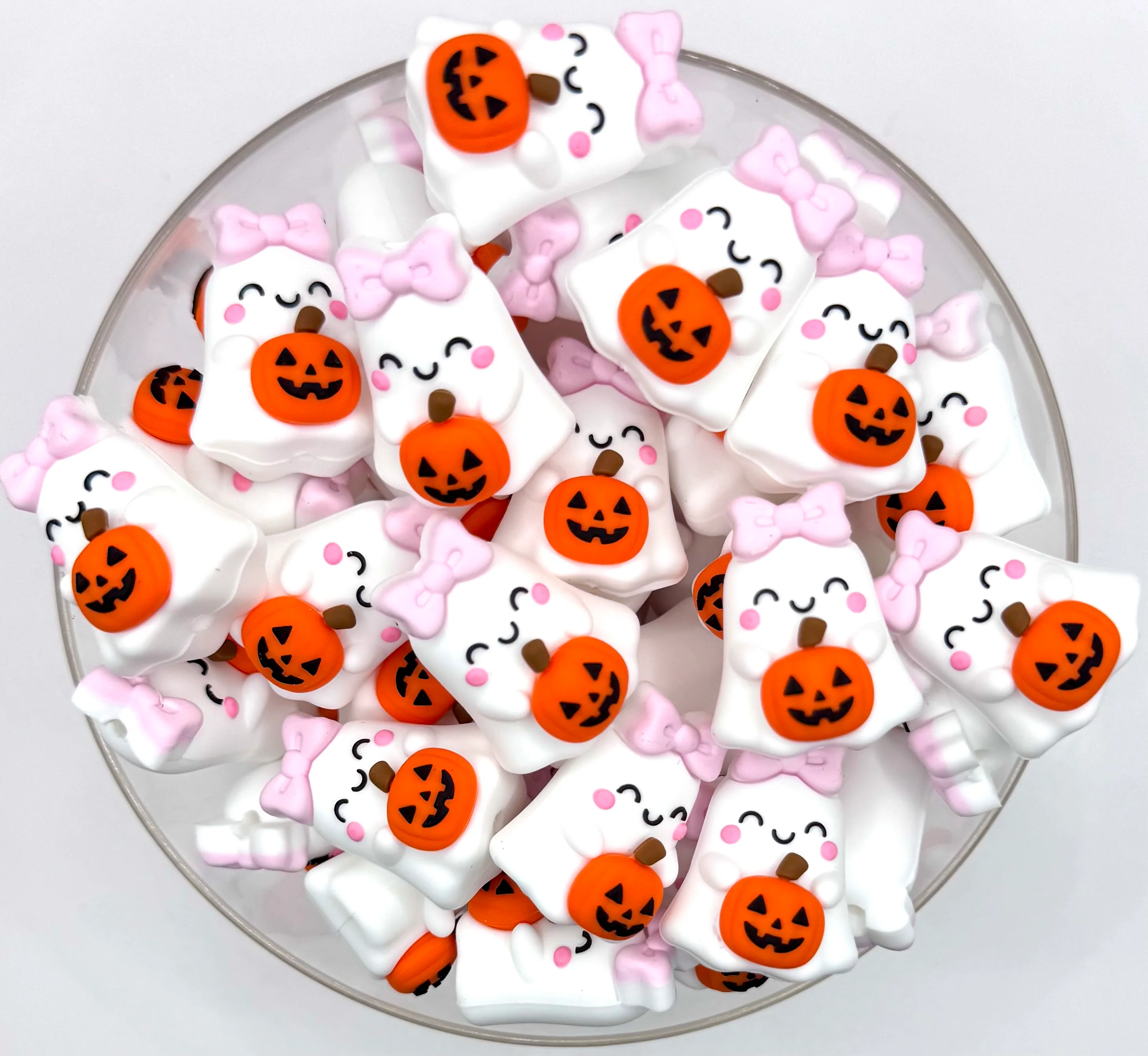 3D Willow the ghost (HBK exclusive) silicone focal bead