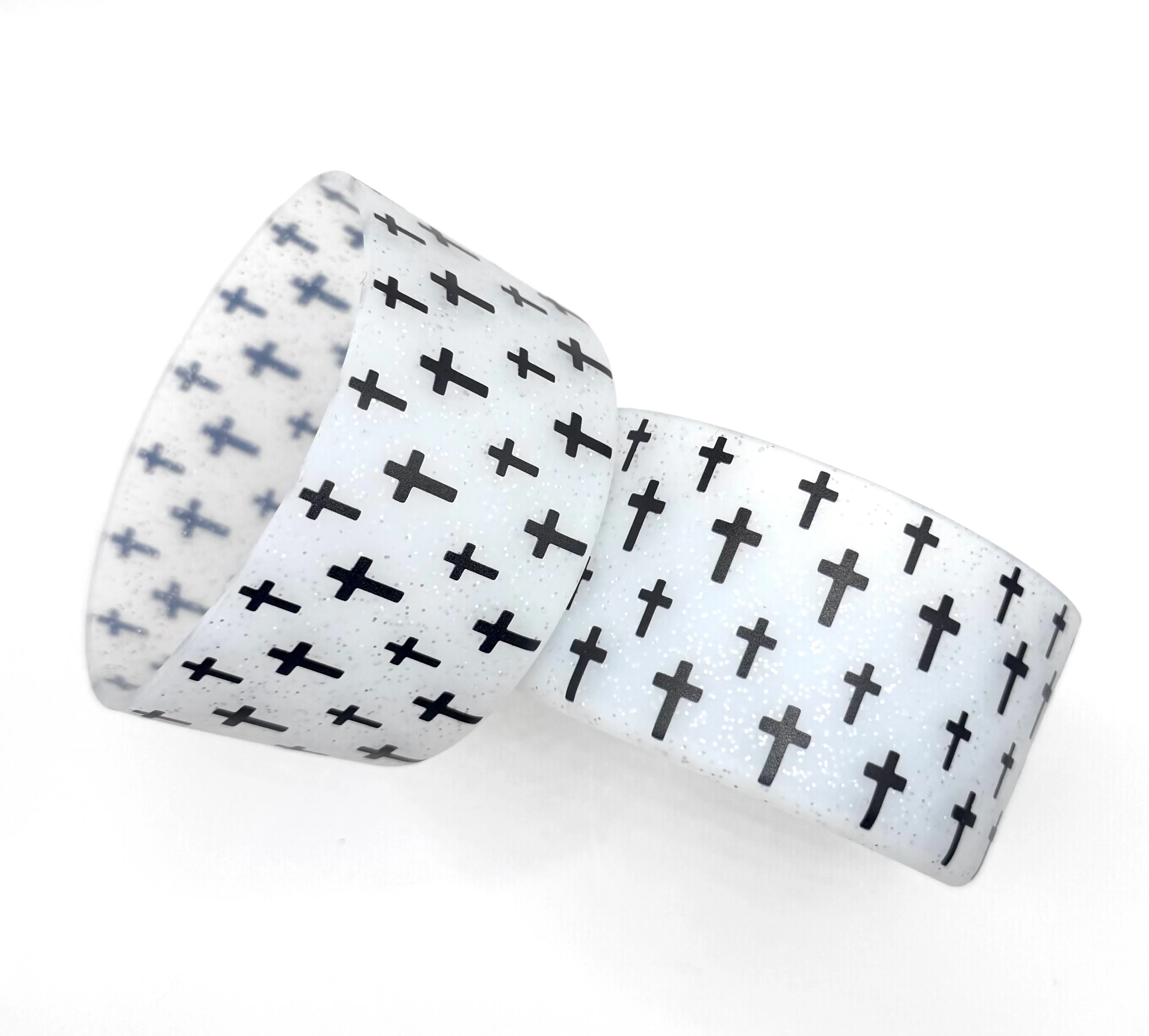Black and white cross (HBK exclusive) silicone boot