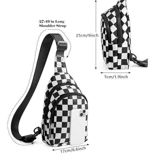Checkered crossbody bag - Image 8