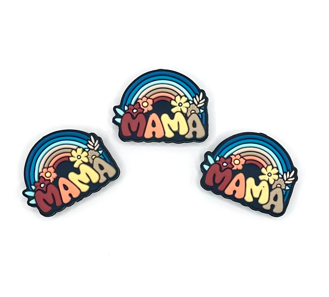 MAMA rainbow (HBK exclusive) silicone focal bead - Image 3