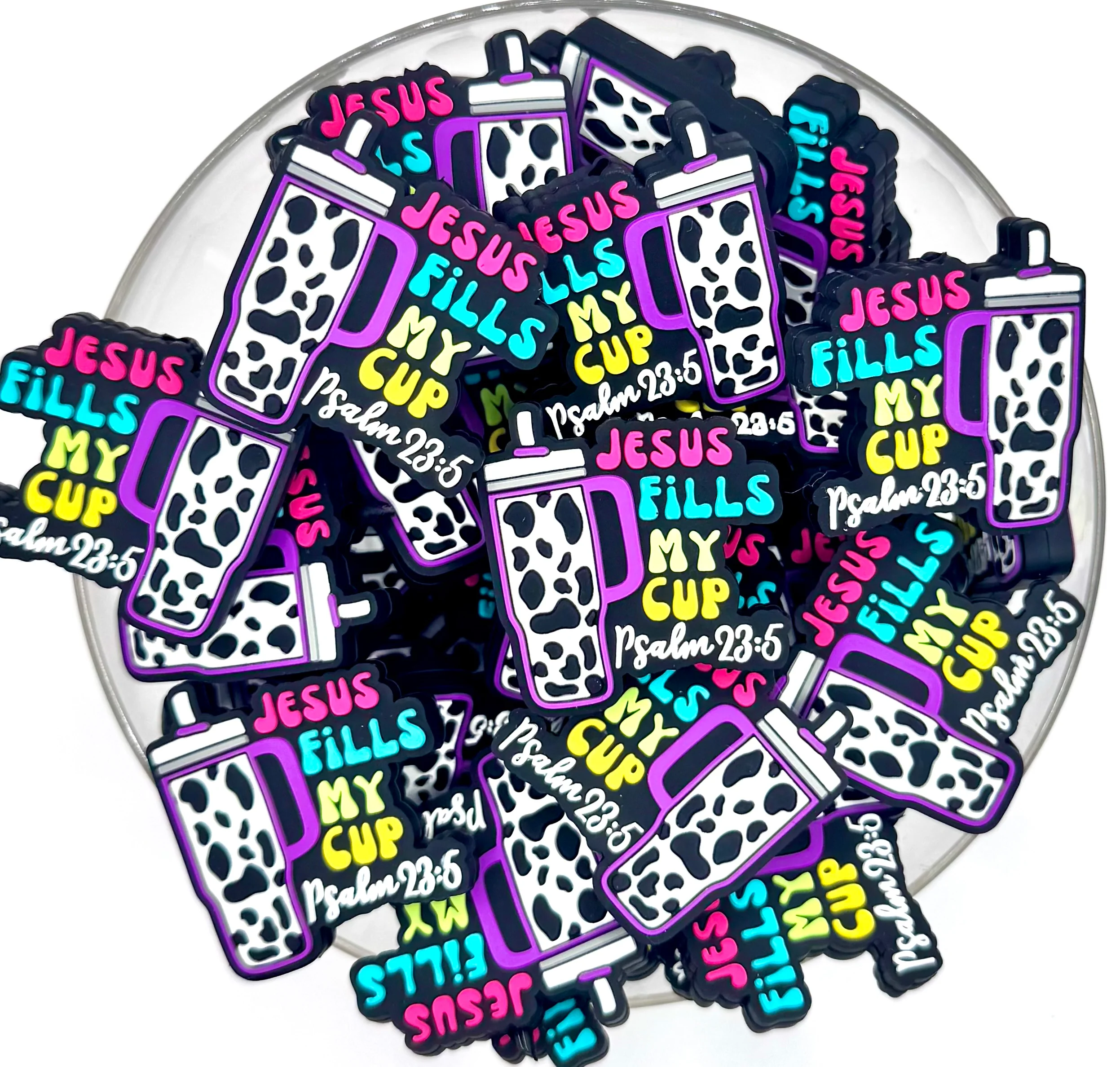 Jesus fills my cup (HBK exclusive) silicone focal bead