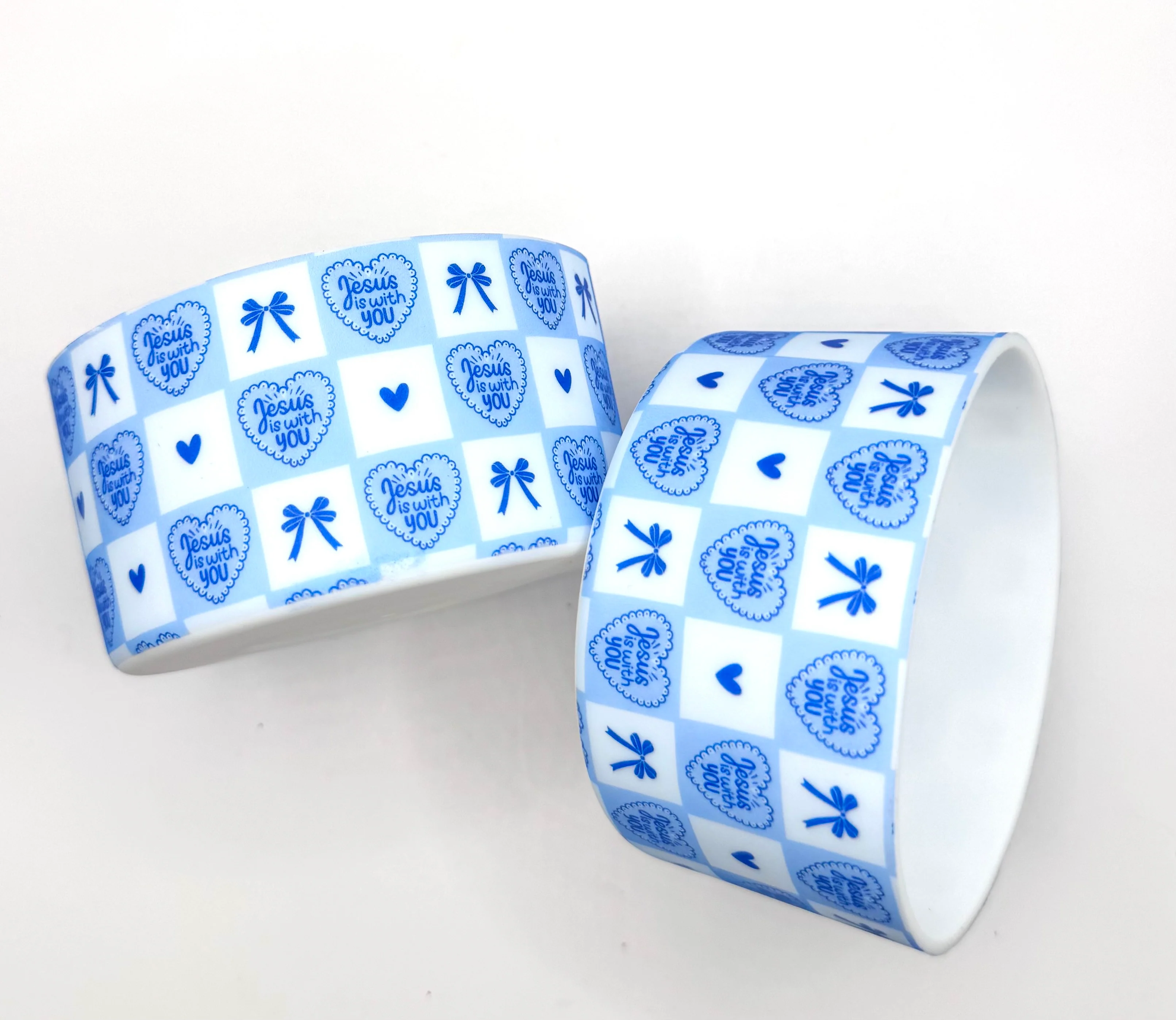 Jesus is with you silicone tumbler boot