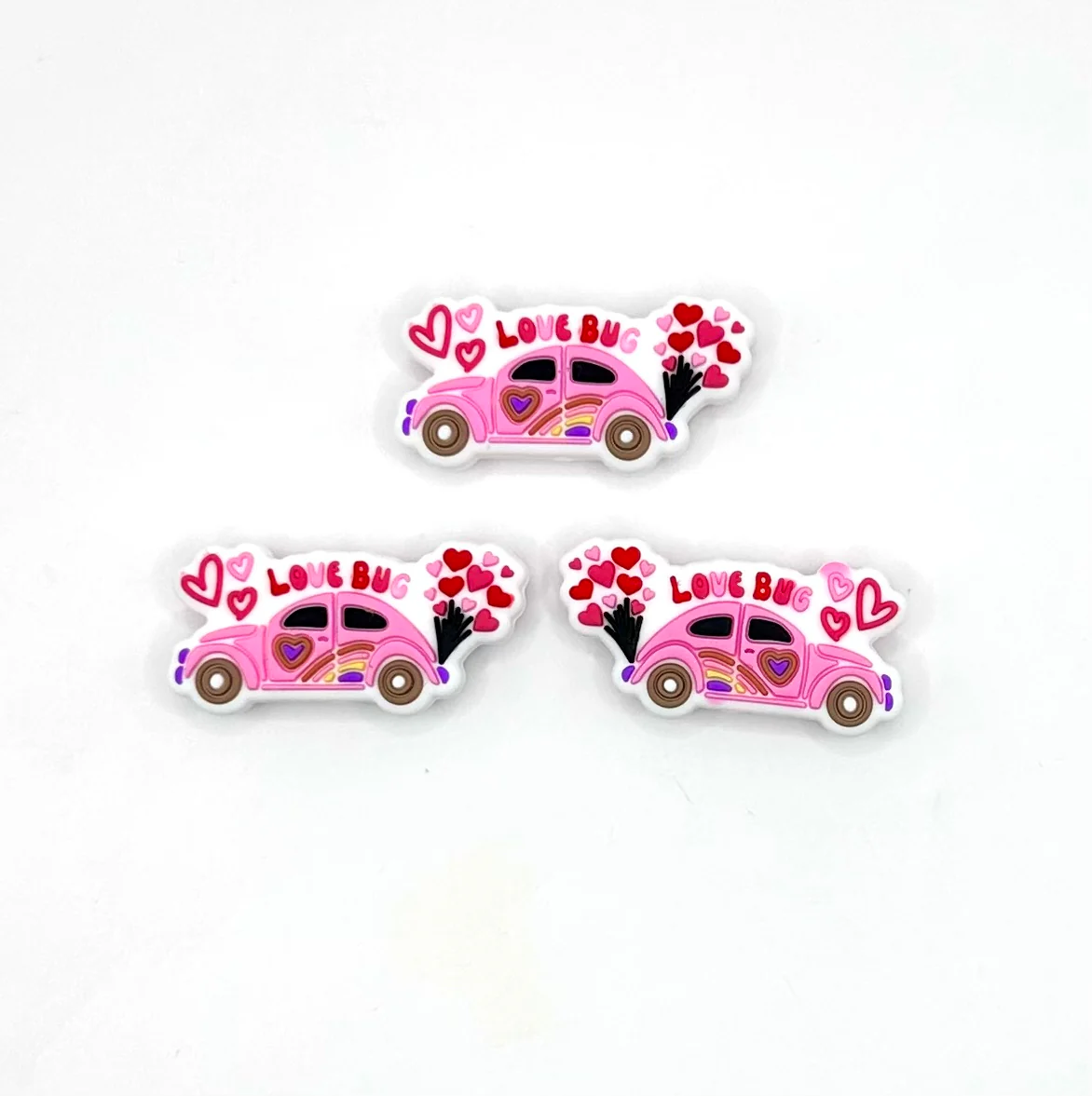 Love bug (HBK exclusive) silicone focal bead