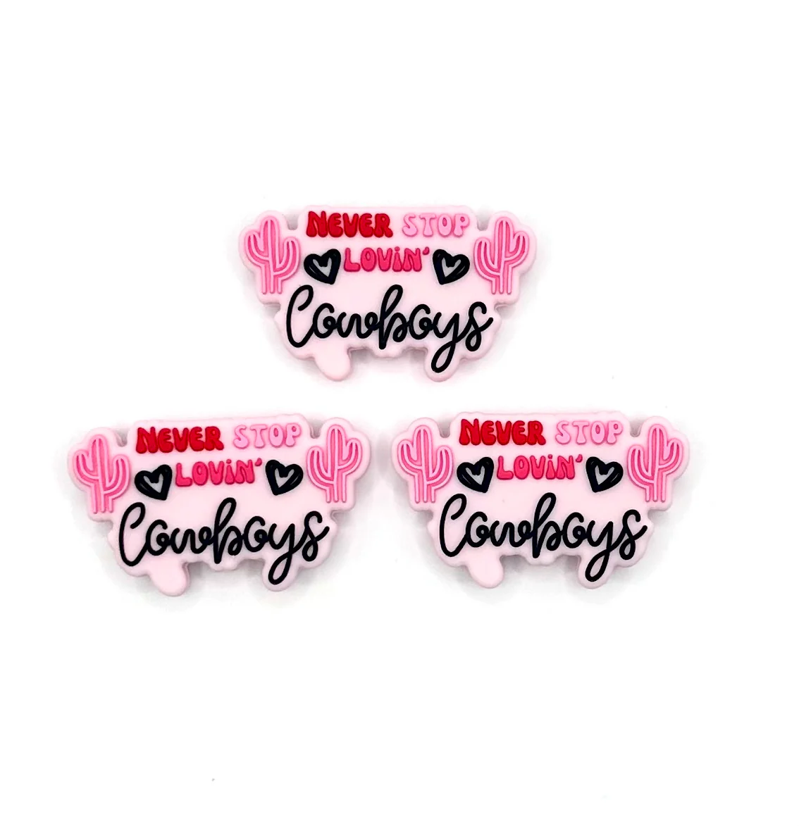 Never stop lovin’ cowboys (HBK exclusive) silicone focal bead - Image 2