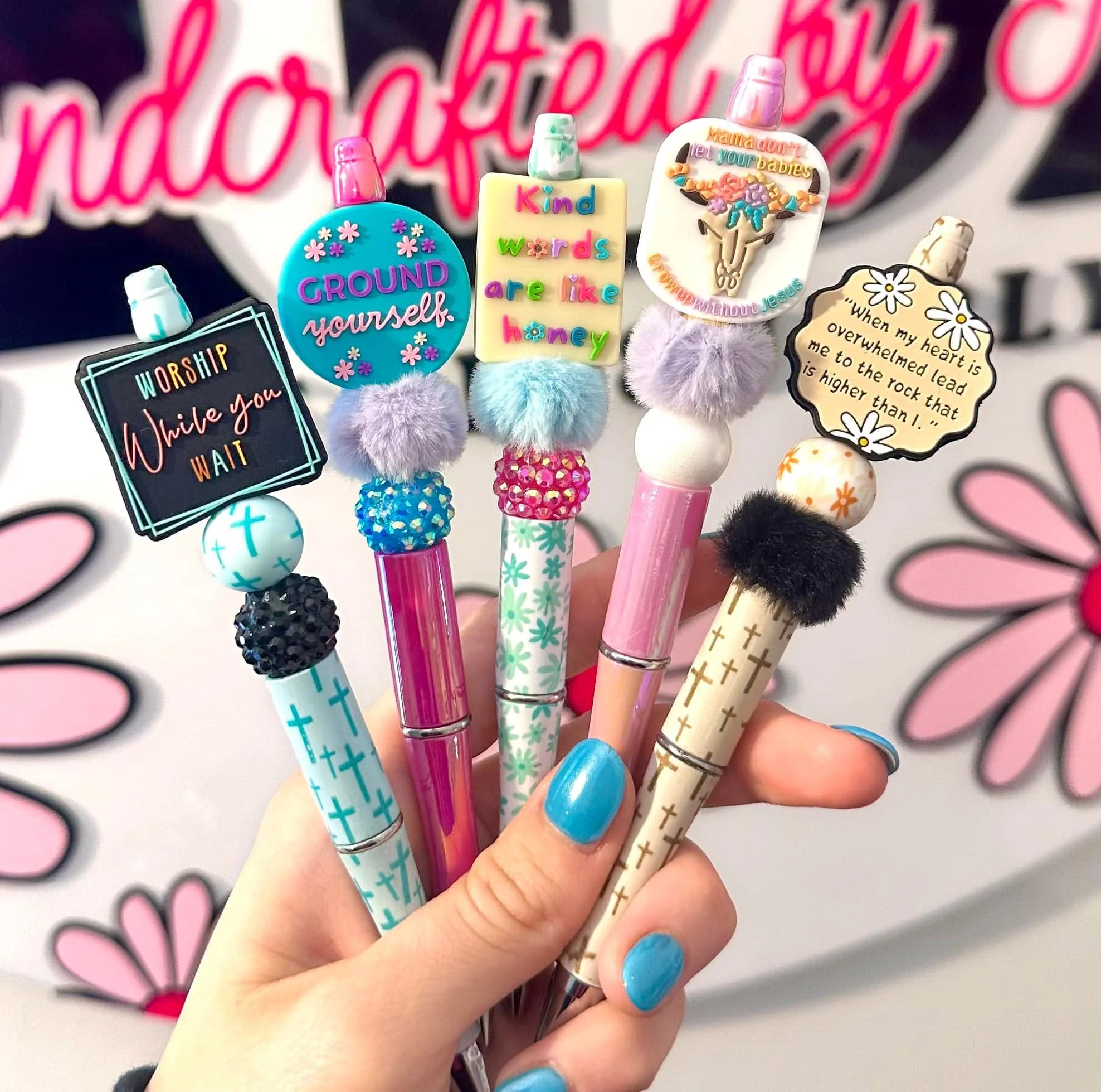 Custom premade wholesale beaded pens (leave in the notes at checkout what style pen/ pens you would like me to make) - Image 2